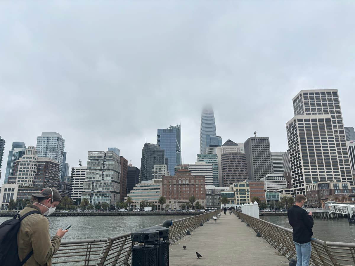 Professor reviewing grant drafts with Deany